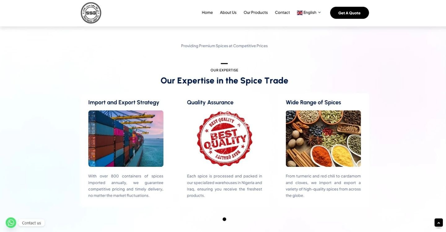 Saud Sroor website designed by UniversalDigi